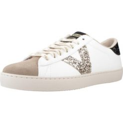 Buty VICTORIA 1126228V BERLIN GLITTER CORDON LOGO Czarny. Białe obuwie trekkingowe damskie VICTORIA, z materiału, bez zapięcia. Za 319.99 zł.