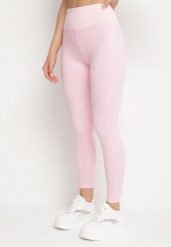 Różowe Legginsy z Modelującymi Przeszyciami Selettia. Czerwone legginsy damskie Born2be, bez wzorów, z jeansu. Za 49.99 zł.