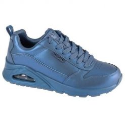 Buty do chodzenia damskie Skechers Uno Galactic Gal. Niebieskie obuwie sportowe damskie Skechers, bez wzorów, z gumy, bez zapięcia, trekkingowe. Za 396.00 zł.