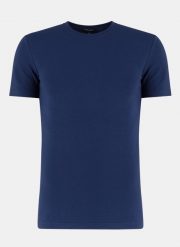 PAKO LORENTE – T-shirt BUDI P000B-TX-006-G. Niebieskie t-shirty męskie Pako Lorente, xl, bez wzorów, z bawełny, bez kołnierzyka, bez ramiączek. Za 79.99 zł.