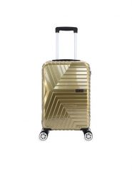 Semi Line Walizka kabinowa T5763-1 Złoty. Żółte walizki damskie Semi-line, bez wzorów, z tworzywa sztucznego. Za 169.99 zł.