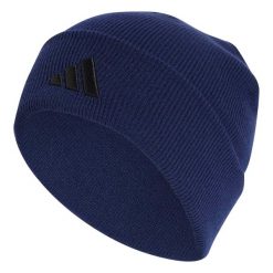 Czapka Adidas Sport New Log Bea Cuf Dorośli. Niebieskie czapki damskie Adidas, bez wzorów, z bawełny, sportowe. Za 192.99 zł.