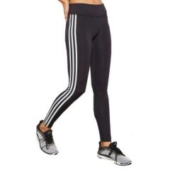 Damskie legginsy do biegania Adidas 3Stripes czarne. Czarne legginsy damskie Adidas, m, bez wzorów, z elastanu, długie, do biegania. Za 297.30 zł.