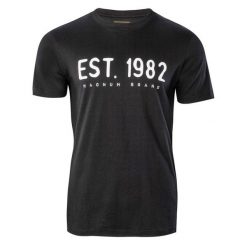 Koszulka męska Magnum Ellib - czarna, Rozmiar L. Czarne t-shirty męskie MAGNUM, l, bez wzorów, z bawełny, bez kołnierzyka, bez ramiączek. Za 44.99 zł.