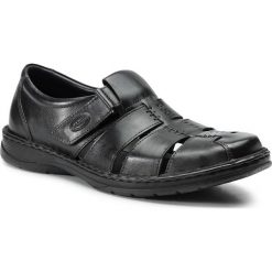 Sandały LASOCKI FOR MEN MI18-276-06. Czarne sandały męskie Lasocki For Men, bez wzorów, ze skóry, bez zapięcia. Za 159.99 zł.