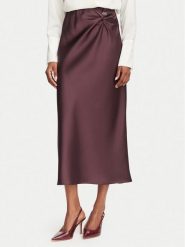 Rinascimento Spódnica midi CFC0130230003 Bordowy Regular Fit. Czerwone spódnice damskie Rinascimento, s, bez wzorów, z syntetyku, midi. Za 309.99 zł.