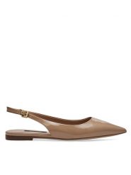 GINO ROSSI Baleriny AGORA-V1166-011 Beżowy. Brązowe balerinki damskie Gino Rossi, bez wzorów, z lakierowanej skóry, bez obcasa, bez zapięcia. Za 229.99 zł.