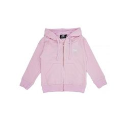 Bluza miękka z bawełna z kaptur na co dzień. Fioletowe bluzy damskie LEONE 1947 APPAREL, bez wzorów, z bawełny, bez kaptura, na fitness i siłownię. Za 63.11 zł.