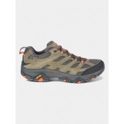 Buty turystyczne męskie Merrell Moab 3 GTX. Czarne buty zimowe męskie Merrell, bez wzorów, z gore-texu, bez obcasa, bez zapięcia. Za 759.00 zł.