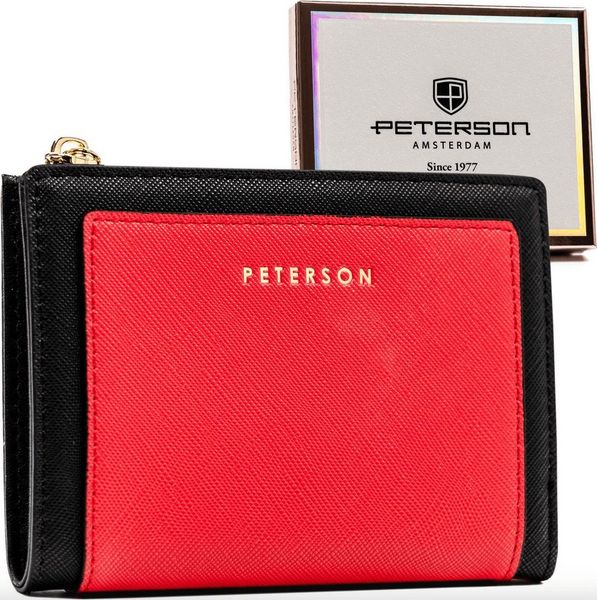 Peterson Mały portfel-portmonetka damska ze skóry ekologicznej - Peterson NoSize. Portfele damskie Peterson, ze skóry ekologicznej. Za 80.38 zł.