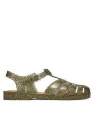 Melissa Sandały Melissa Possession Shiny Ad 33520 Złoty. Żółte sandały damskie Melissa, bez wzorów, z tworzywa sztucznego, bez obcasa, na płaskiej podeszwie, bez zapięcia. Za 189.99 zł.