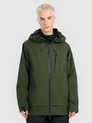 4F Kurtka snowboardowa membrana 15000 męska - khaki L. Brązowe kurtki sportowe męskie 4F, na zimę, l, bez wzorów, z materiału, bez kaptura, narciarskie. Za 799.99 zł.