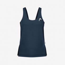 SPIRIT Tank Top Women. Niebieskie topy damskie Head, s, bez wzorów, sportowe, bez kołnierzyka, bez ramiączek. W wyprzedaży za 207.00 zł.