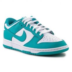 Buty do chodzenia męskie Nike Dunk Low Retro. Niebieskie buty sportowe męskie Nike, bez wzorów, z materiału, bez zapięcia, trekkingowe. Za 511.00 zł.