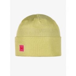 Czapka zimowa Buff Crossknit Beanie - sheen yellow. Żółte czapki damskie Buff, na zimę, bez wzorów. Za 116.99 zł.