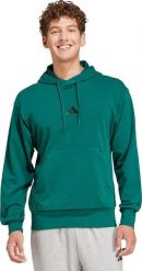 Bluza męska adidas Essentials Feelcozy French Terry zielona JE3841 S. Zielone bluzy męskie Adidas, m, bez wzorów, bez ramiączek, bez kaptura. Za 332.22 zł.