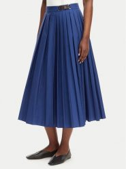 MAX&Co. Spódnica plisowana Gonna 2616101054200 Niebieski Regular Fit. Niebieskie spódnice damskie MAX&Co., bez wzorów, z bawełny, plisowane. Za 949.99 zł.