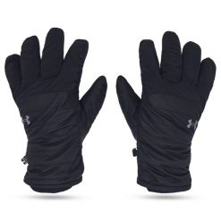 Rękawiczki zimowe męskie ocieplane wodoodporne Under Armour. Czarne rękawiczki męskie Under Armour, na jesień, bez wzorów. Za 167.99 zł.
