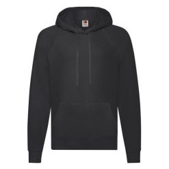 Lekka Męska Bluza Z Kapturem. Czarne bluzy męskie fruit of the loom, m, bez wzorów, bez ramiączek, z kapturem. Za 73.99 zł.