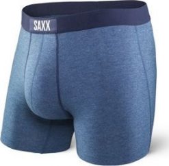 SAXX Bokserki męskie Vibe Boxer Modern Fit Indigo r. S (SXBM35IND). Niebieskie bokserki męskie Saxx, bez wzorów. Za 103.99 zł.