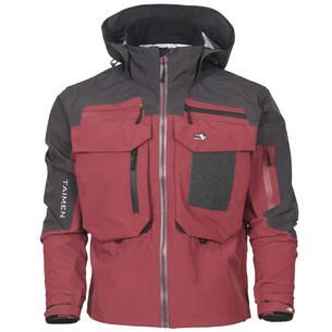 Kurtka wędkarska do brodzenia Taimen Tugur Brick. Czerwone kurtki męskie TAIMEN, m, bez wzorów, sportowe, bez kaptura. Za 699.99 zł.