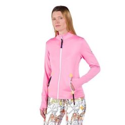 Bluza narciarska damska Rossignol Climi. Czerwone bluzy damskie Rossignol, na zimę, bez wzorów, sportowe, bez ramiączek, bez kaptura. Za 919.99 zł.