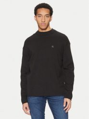 Calvin Klein Jeans Sweter J30J326741 Czarny Regular Fit. Czarne swetry męskie Calvin Klein Jeans, m, bez wzorów, z bawełny, bez kołnierzyka, bez ramiączek. Za 279.99 zł.