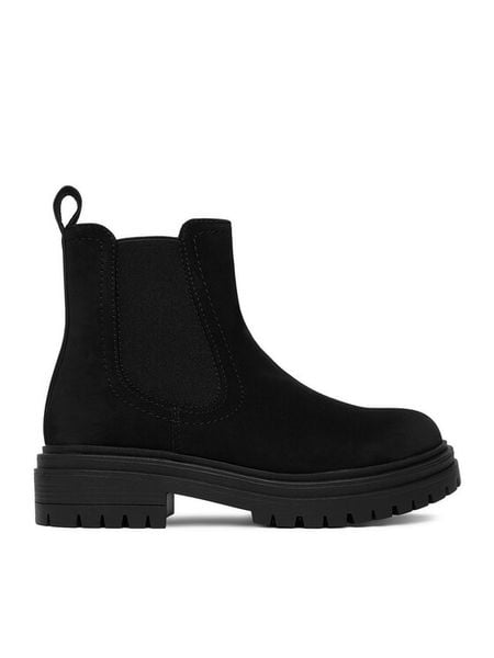 JENNY Sztyblety CEO-GEMMA WS5195-35 Czarny. Czarne botki damskie Jenny, bez wzorów, ze skóry, bez obcasa, na płaskiej podeszwie, bez zapięcia. Za 149.99 zł.