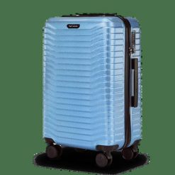 Walizka ŚREDNIA WINGS PC SEA EAGLE 2.0 24" SILVER BLUE. Niebieskie walizki damskie Wings, bez wzorów, z materiału, średnie. Za 259.90 zł.