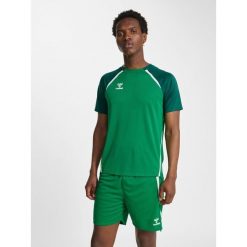 Koszulka Hummel Lead 2.0. Zielone bluzki damskie Hummel, bez wzorów, sportowe, bez kołnierzyka, bez ramiączek. Za 170.00 zł.