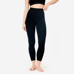 Legginsy do jogi 7/8 hot joga. Czarne legginsy damskie KIMJALY, bez wzorów, z elastanu. Za 159.99 zł.