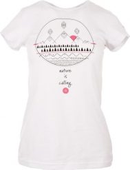 Hi-Tec Koszulka damska LADY WILMA white r. XS. Białe bluzki damskie Hi-tec, xs, bez wzorów, bez kołnierzyka, bez ramiączek. Za 34.99 zł.