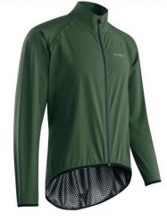 Kurtka przeciwdeszczowa na rower MICROM 15, zielona. Zielone kurtki męskie GIST, m, bez wzorów, bez kaptura. Za 449.00 zł.
