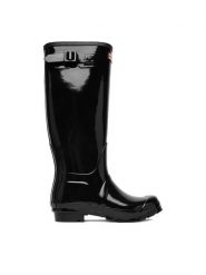 Hunter Kalosze CEO-18-1660 Czarny. Czarne kalosze damskie Hunter, bez wzorów, z kauczuku, bez zapięcia. Za 349.99 zł.