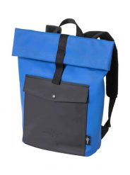 Plecak z rolowaną komorą na laptopa – Royal Blue / Black Meatfly. Niebieskie plecaki męskie Meatfly, bez wzorów, z materiału, biznesowe. Za 237.99 zł.