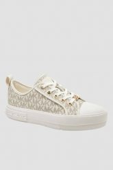 MICHAEL KORS Białe logowane trampki damskie, Rozmiar 41. Białe trampki i tenisówki damskie Michael Kors, bez wzorów, bez zapięcia. W wyprzedaży za 869.99 zł.