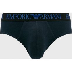 Emporio Armani - Slipy (2-pack). Niebieskie slipki męskie Emporio Armani, xl, bez wzorów, z bawełny. W wyprzedaży za 99.90 zł.