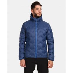 Męska kurtka puchowa Kilpi ALBERT-M. Niebieskie kurtki męskie Kilpi, m, bez wzorów, z nylonu, sportowe, bez kaptura. Za 576.97 zł.