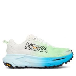 Buty do biegania Hoka. Białe obuwie sportowe damskie HOKA, bez wzorów, bez zapięcia, do biegania. Za 849.99 zł.