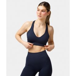 Biustonosz bezszwowy Carpatree Elite granatowy. Niebieskie bielizna sportowa damska Carpatree, xs, bez wzorów. W wyprzedaży za 129.99 zł.