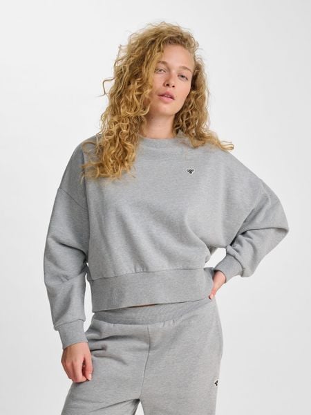 Bluza damska Hummel Bee. Szare bluzy damskie Hummel, xl, bez wzorów, z bawełny, sportowe, bez ramiączek, bez kaptura. Za 203.35 zł.
