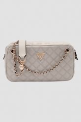 GUESS Torebka damska w kolorze taupe Giully II. Brązowe torebki do ręki damskie Guess, z aplikacjami, z materiału, bez dodatków. W wyprzedaży za 490.99 zł.