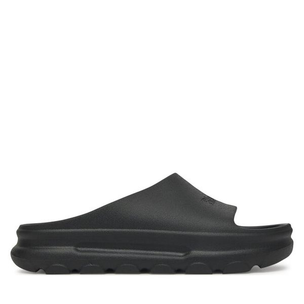 Klapki Blauer. Czarne klapki damskie Blauer, bez wzorów, bez obcasa, bez zapięcia. Za 89.99 zł.