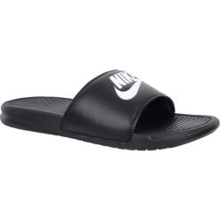 Klapki męskie Nike Benasi Jdi. Czarne klapki męskie Nike, bez wzorów, z materiału, bez zapięcia. Za 248.00 zł.