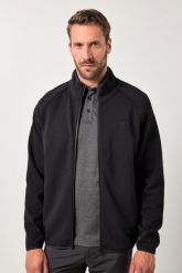 Męska Bluza rozpinana FLEXNAMIC® golf materiał scuba do rozm. 7XL. Czarne swetry męskie JAY-PI, m, bez wzorów, z bawełny, bez kołnierzyka, bez ramiączek. Za 349.99 zł.