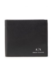 Armani Exchange Portfel 958098 CC845 00020 Czarny. Czarne portfele męskie Armani Exchange, bez wzorów, ze skóry. Za 209.99 zł.