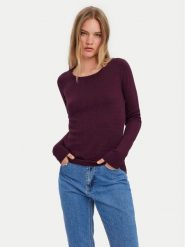 Vero Moda Sweter Care 10136644 Fioletowy Regular Fit. Fioletowe swetry nierozpinane damskie Vero Moda, xs, bez wzorów, z bawełny, bez kołnierzyka, bez ramiączek. Za 139.99 zł.