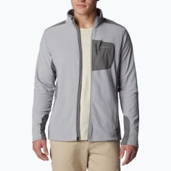 Bluza trekkingowa męska Columbia Klamath Range Full Zip. Szare bluzy sportowe męskie Columbia, l, bez wzorów, z polaru, bez kaptura, trekkingowe. Za 242.05 zł.