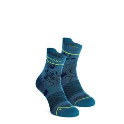 Skarpety merino Ortovox Alpine Light Quarter Socks. Niebieskie skarpety męskie ORTOVOX, bez wzorów. Za 83.99 zł.