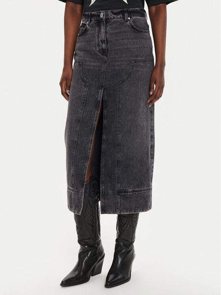 PINKO Spódnica jeansowa Gregoriana Gonna 03903 A20U Czarny Regular Fit. Czarne spódnice damskie Pinko, bez wzorów, z jeansu. Za 699.99 zł.